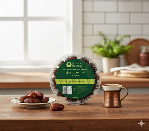 تمر مجدول جامبو عبوة نص كيلو