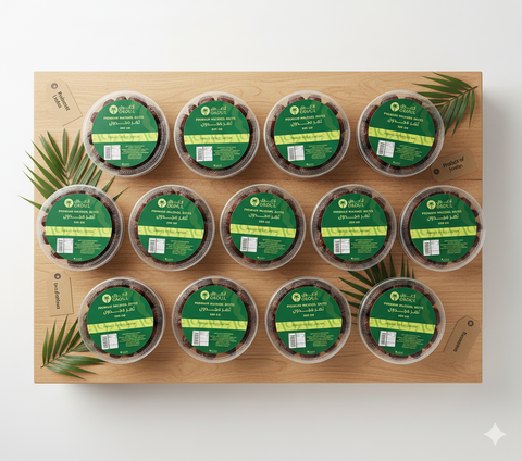 تمر مجدول جامبو عبوة نص كيلو